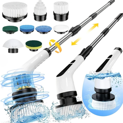 Ridgeback Electric Spin Scrubber 9 in 1 Cordless Cleaning Tool