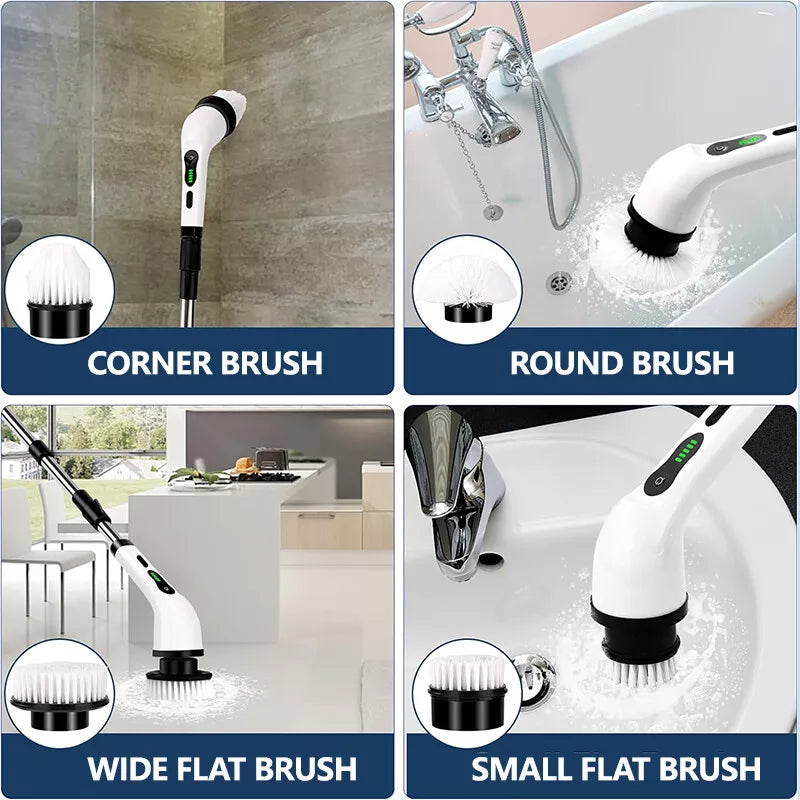Ridgeback Electric Spin Scrubber 9 in 1 Cordless Cleaning Tool